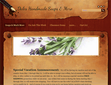 Tablet Screenshot of daleshandmadesoaps.com